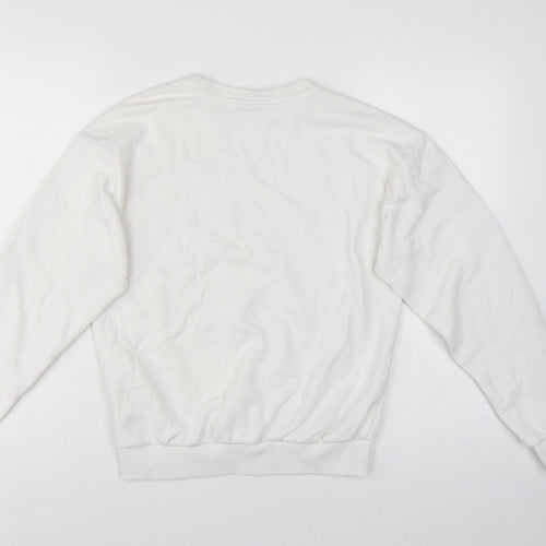 Puma Women’s White XS Logo T7 Tape Crew Neck Sweatshirt