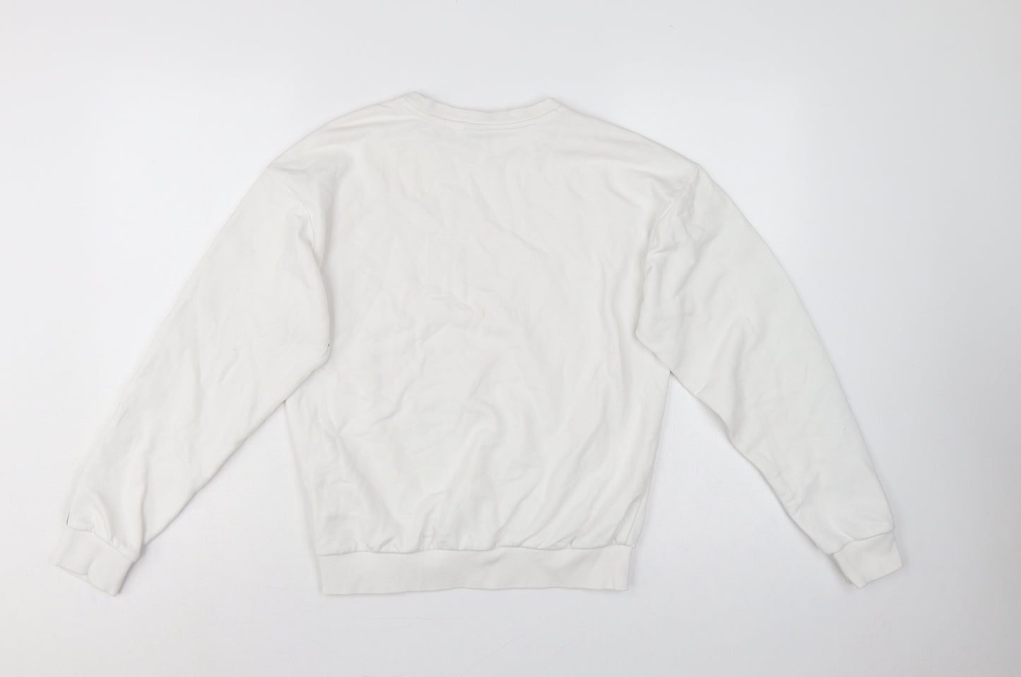 Puma Women’s White XS Logo T7 Tape Crew Neck Sweatshirt