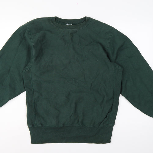 Champion Women’s Green Large Reverse Weave Logo Sweatshirt