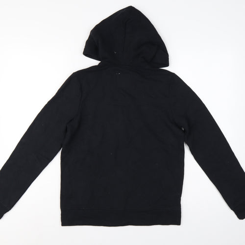 Abercrombie Kids Boys Black 13-14 Years Full Zip Logo Hoodie
