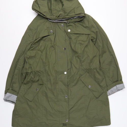 Centigrade Women’s Green 2XL Long Hooded Parka Coat