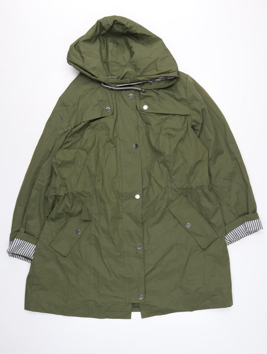 Centigrade Women’s Green 2XL Long Hooded Parka Coat