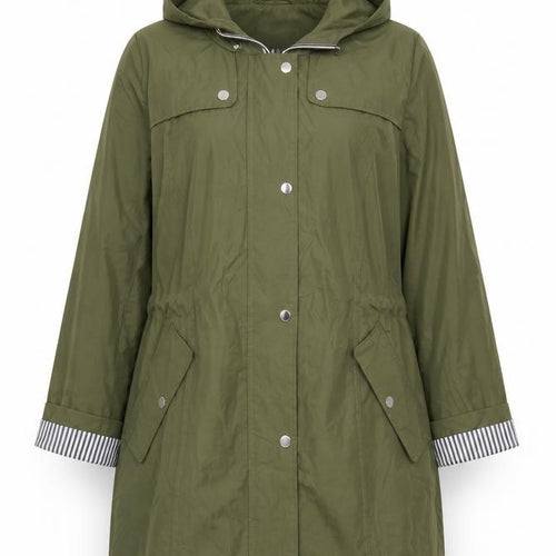 Centigrade Women’s Green 2XL Long Hooded Parka Coat