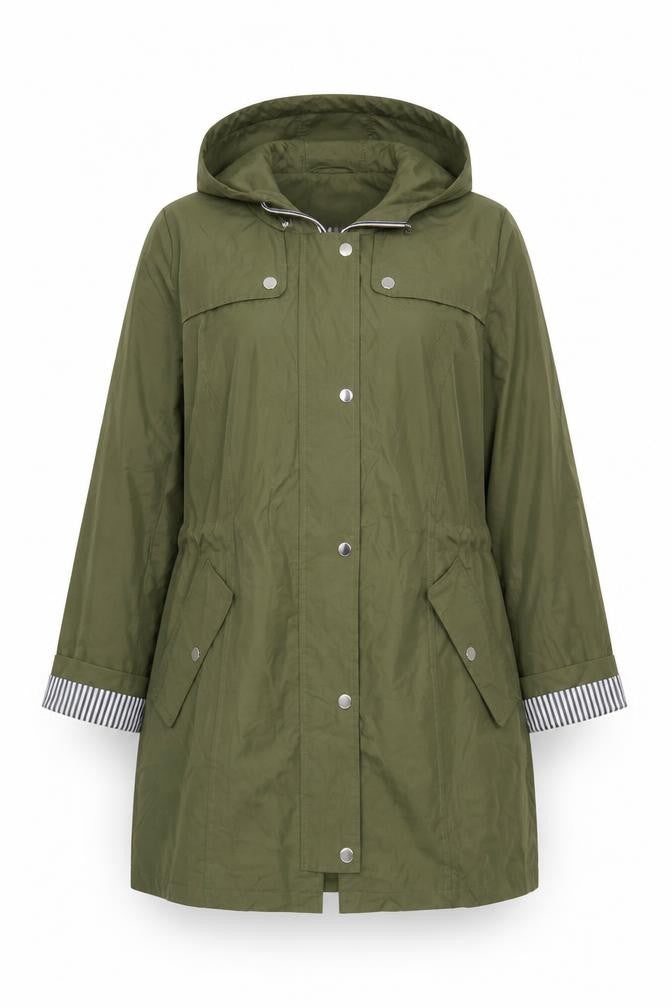 Centigrade Women’s Green 2XL Long Hooded Parka Coat