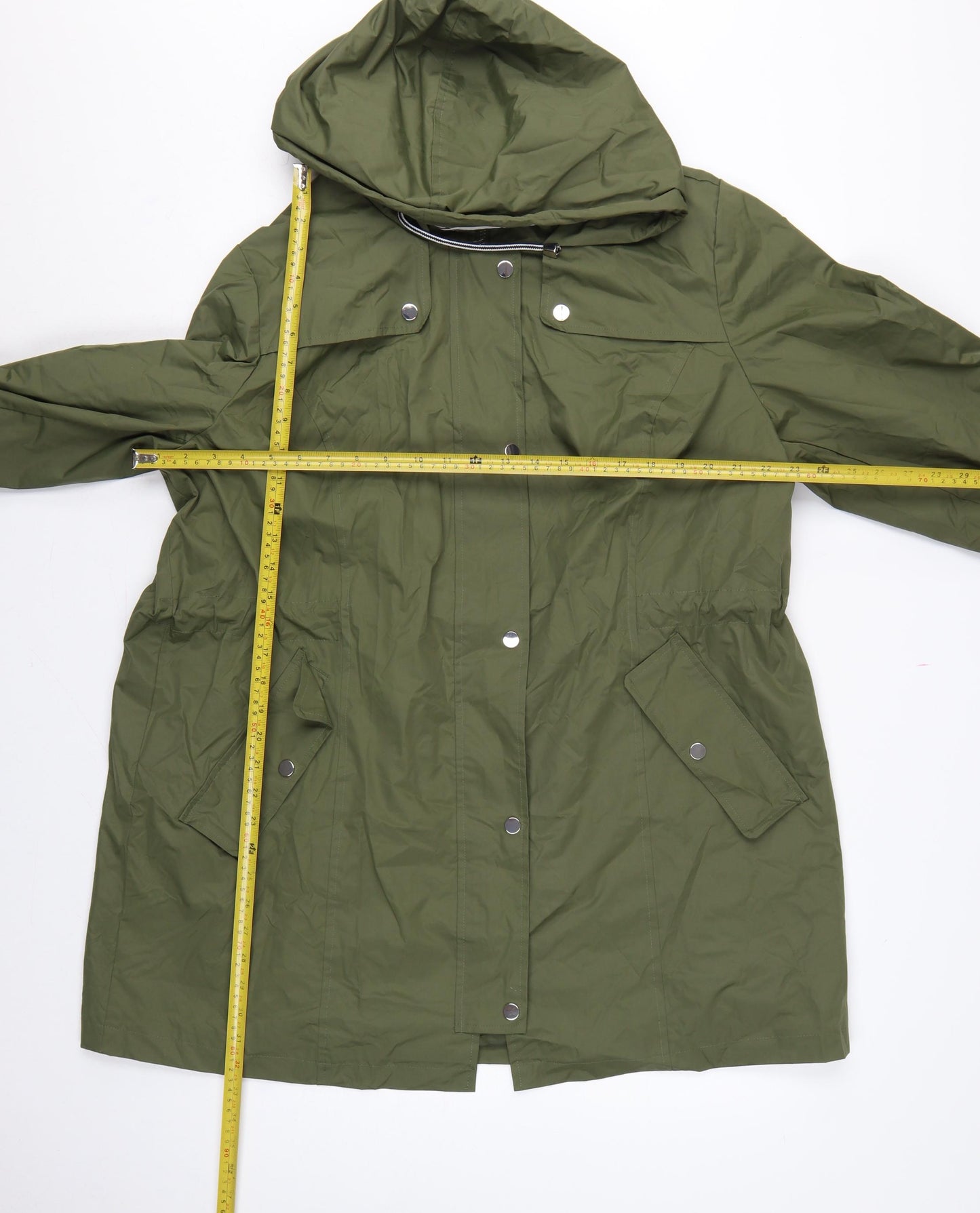 Centigrade Women’s Green 2XL Long Hooded Parka Coat