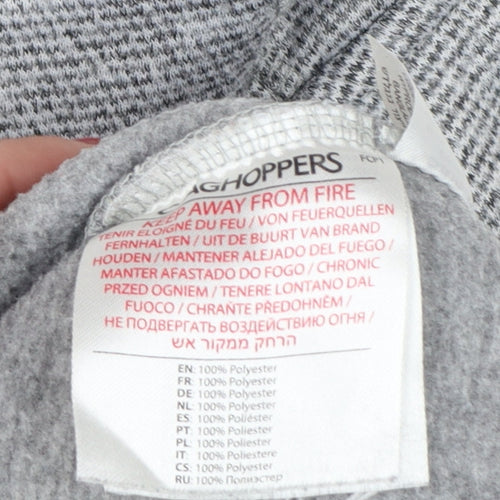 Craghoppers Men Grey L Half Zip Fleece Sweatshirt Outdoor Hiking