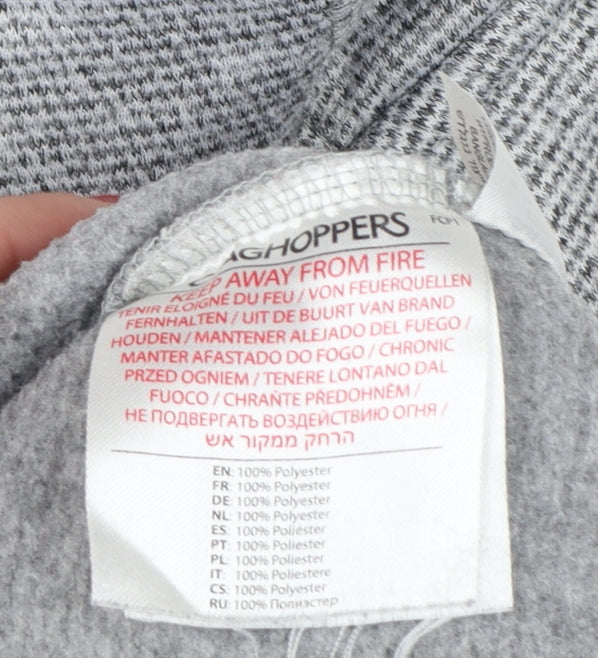 Craghoppers Men Grey L Half Zip Fleece Sweatshirt Outdoor Hiking