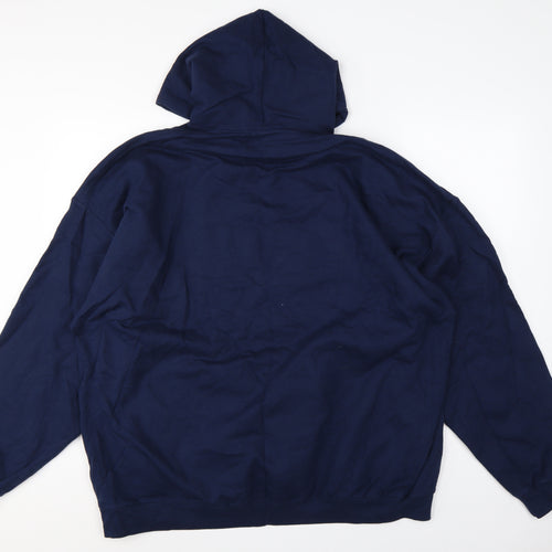 Marvel Men’s Blue 3XLT Captain America Pixel Shield Pullover Hoodie