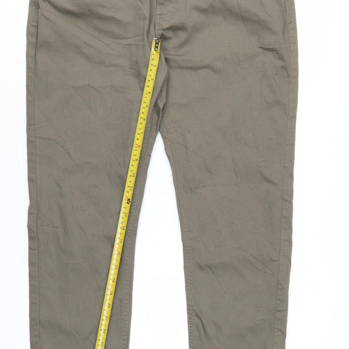 Marks and Spencer Men’s Brown Slim Tapered Jeans W36 L31 Stretch