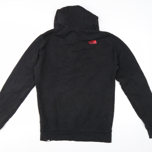 The North Face Men’s Black S 1/4 Zip Hooded Logo Pullover Hoodie