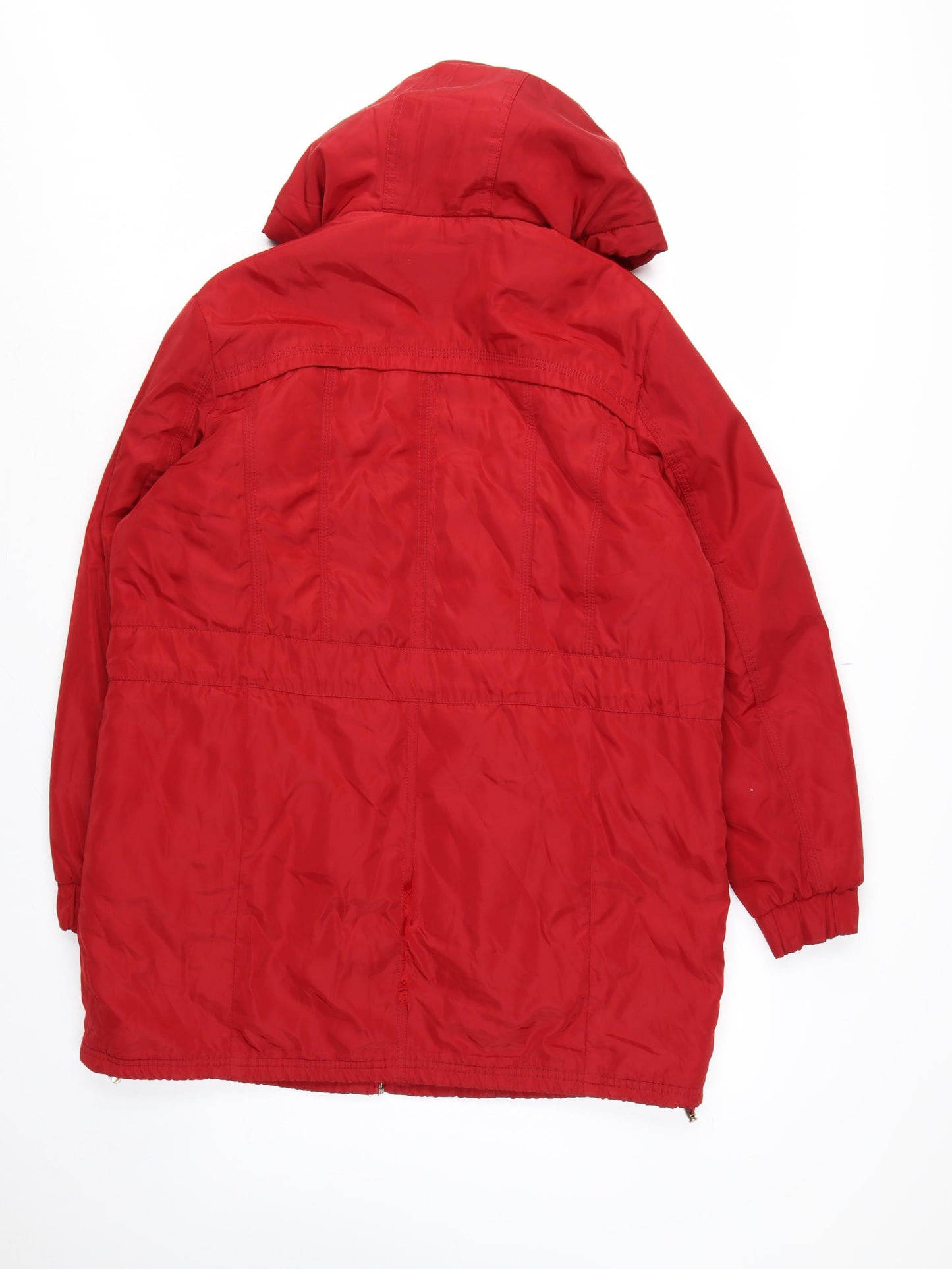 JBC Collection Women’s Red UK 14 Hooded Mid-Length Parka Jacket
