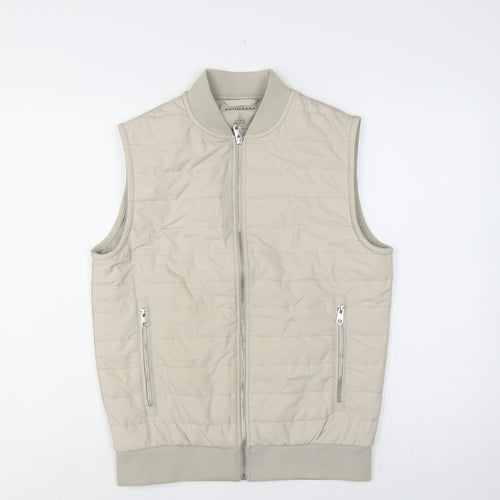 Autograph Men’s Beige S Quilted Padded Shower Resistant Bodywarmer Gilet