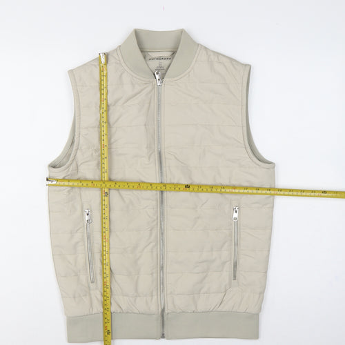 Autograph Men’s Beige S Quilted Padded Shower Resistant Bodywarmer Gilet