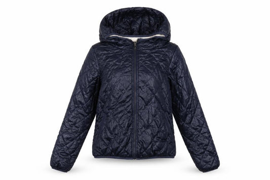 Vero Moda Teens Blue S Quilted Hooded Puffer Jacket