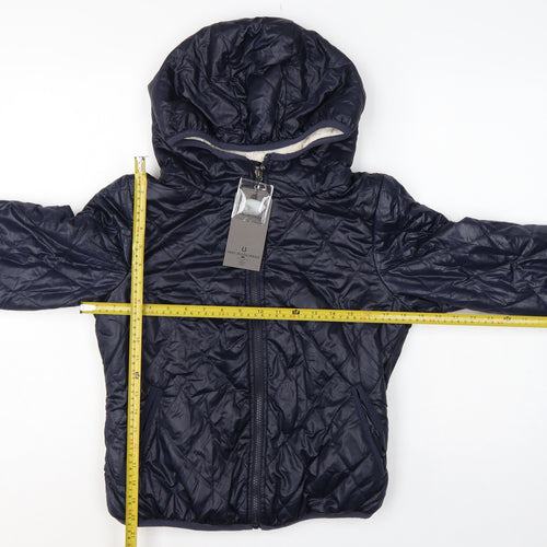 Vero Moda Teens Blue S Quilted Hooded Puffer Jacket