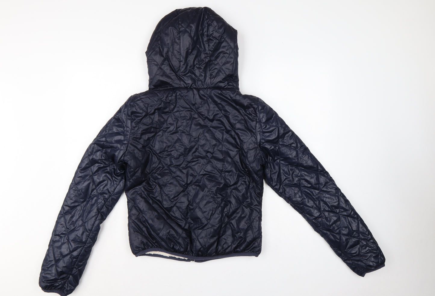 Vero Moda Teens Blue S Quilted Hooded Puffer Jacket