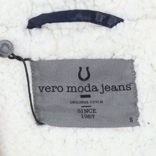 Vero Moda Teens Blue S Quilted Hooded Puffer Jacket