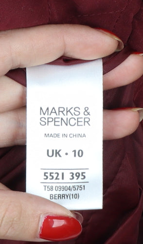 Marks & Spencer Women’s Red UK 10 Quilted Padded Jacket