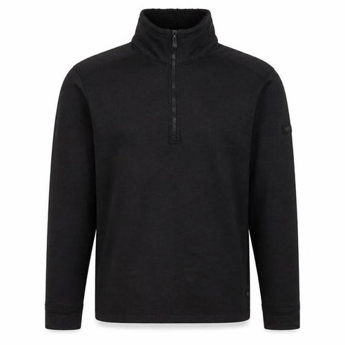 Regatta Men’s Black L 1/4 Zip Pullover Fleece Sweatshirt Outdoor