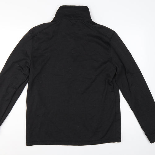 Regatta Men’s Black L 1/4 Zip Pullover Fleece Sweatshirt Outdoor
