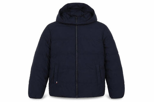 Tommy Hilfiger Men’s Blue M Hooded Down Puffer Jacket Water Resistant