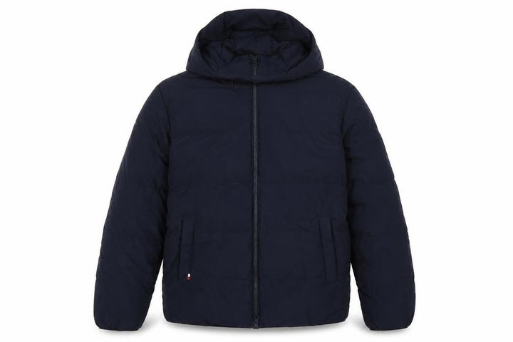 Tommy Hilfiger Men’s Blue M Hooded Down Puffer Jacket Water Resistant
