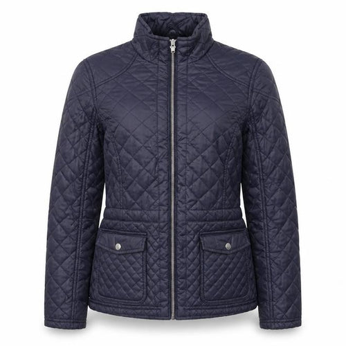 M&S Indigo Women’s Blue UK 10 Quilted Padded Zip Jacket