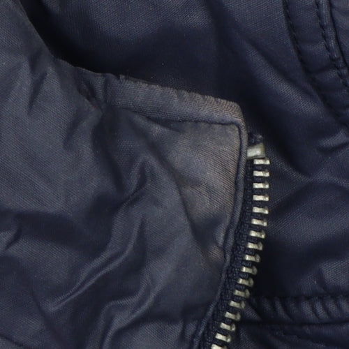 M&S Indigo Women’s Blue UK 10 Quilted Padded Zip Jacket