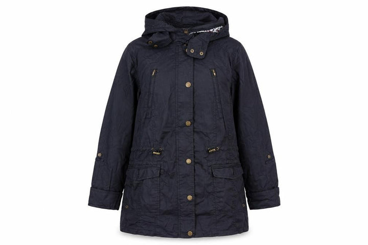 Maine New England Women’s Blue UK 16 Hooded Cotton Parka Coat