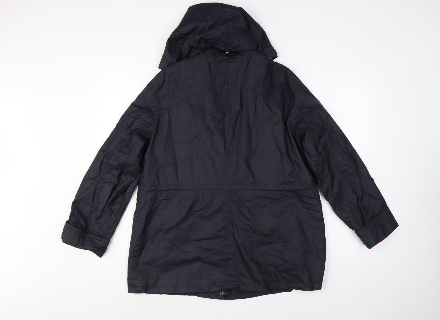 Maine New England Women’s Blue UK 16 Hooded Cotton Parka Coat