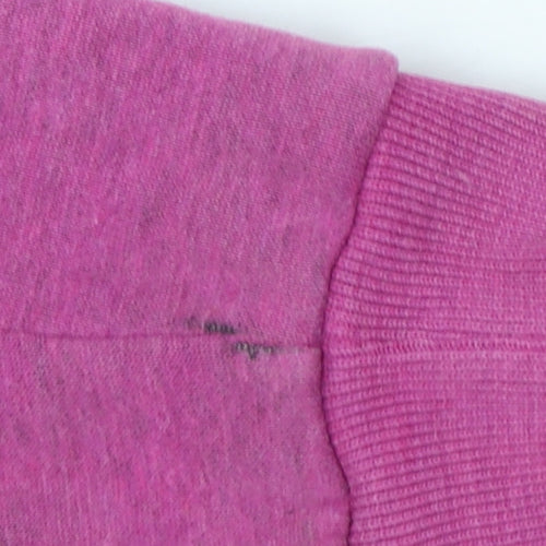 Nike Women Pink M Full Zip Hooded Fleece Hoodie Logo