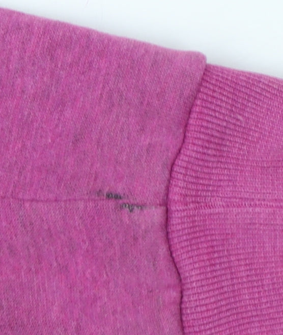 Nike Women Pink M Full Zip Hooded Fleece Hoodie Logo