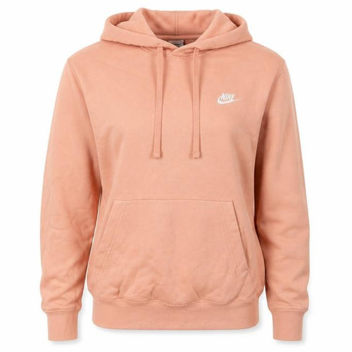 Nike Women Pink XS Pullover Hoodie Logo Kangaroo Pocket Raglan