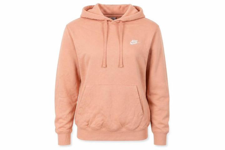 Nike Women Pink XS Pullover Hoodie Logo Kangaroo Pocket Raglan