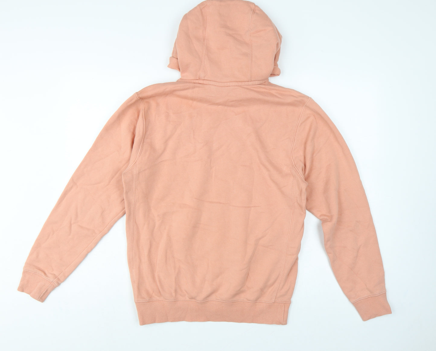 Nike Women Pink XS Pullover Hoodie Logo Kangaroo Pocket Raglan