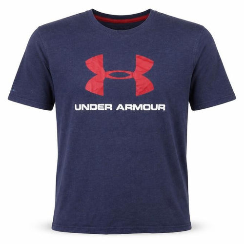 Under Armour Men’s Blue L HeatGear Logo Graphic Sports T-Shirt