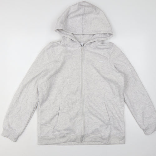 Slazenger Women’s Grey UK 16 Full Zip Hooded Fleece Hoodie