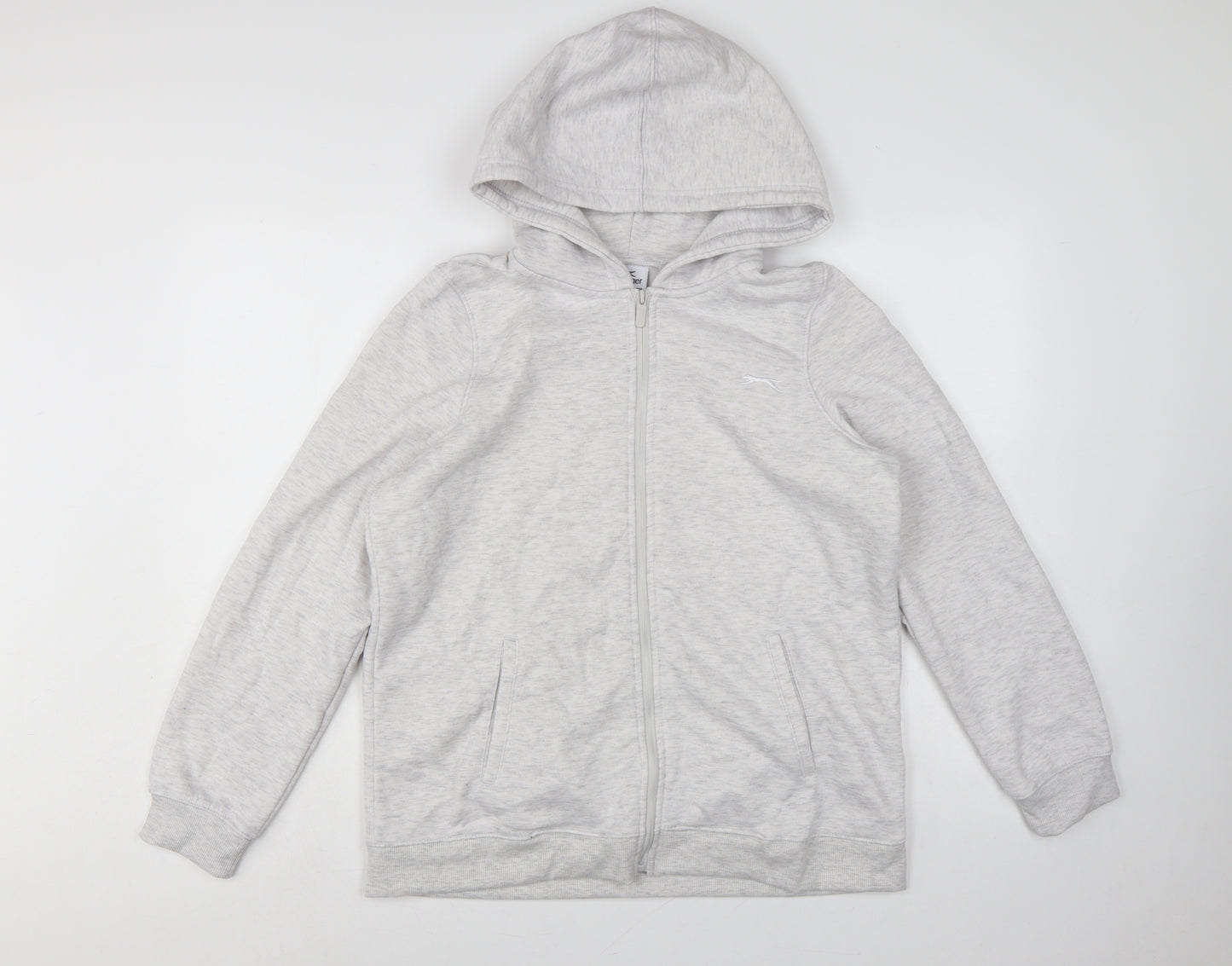 Slazenger Women’s Grey UK 16 Full Zip Hooded Fleece Hoodie