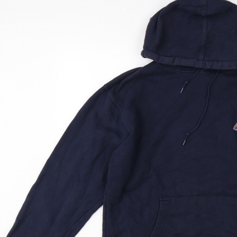 HUF Men’s Blue L Pullover Hoodie Graphic Logo Fleece
