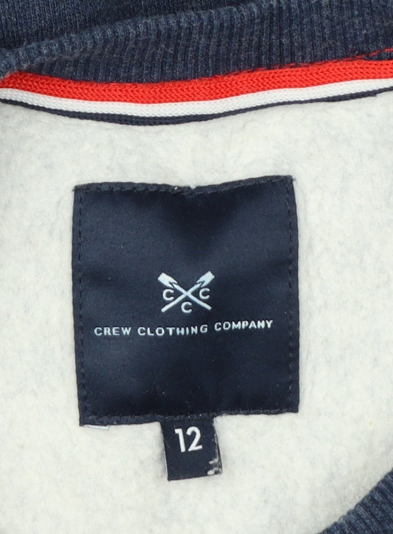 Crew Clothing Company Women’s Blue Size 12 Pullover Crew Neck Sweatshirt