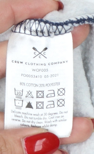 Crew Clothing Company Women’s Blue Size 12 Pullover Crew Neck Sweatshirt