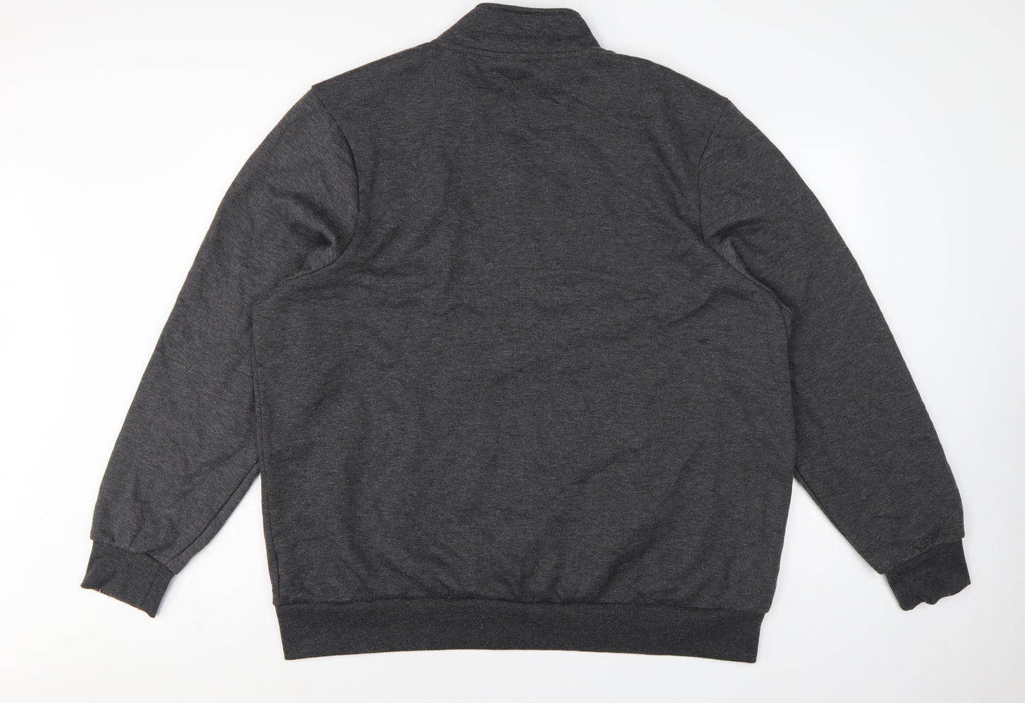 Slazenger Men’s Grey 2XL Full Zip Fleece Sweatshirt Sports Logo