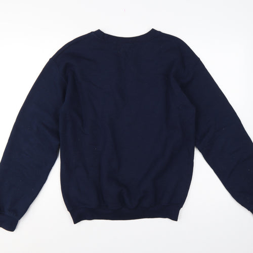Oasis Women’s Blue S C’est La Vie Graphic Pullover Sweatshirt