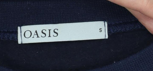 Oasis Women’s Blue S C’est La Vie Graphic Pullover Sweatshirt