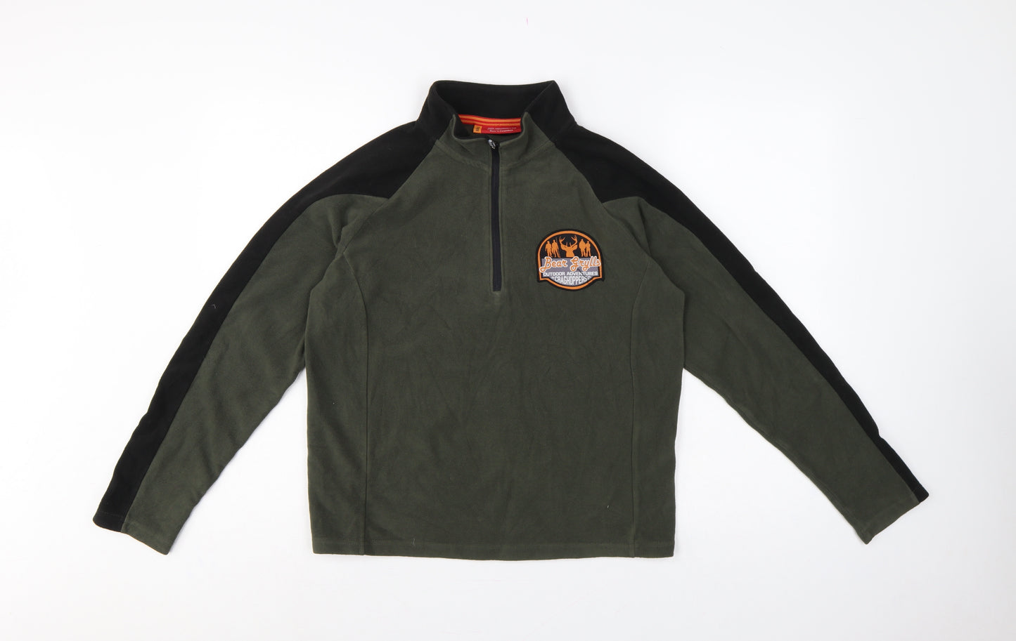 Craghoppers Boys Green 158 Pullover 1/4 Zip Fleece Bear Grylls