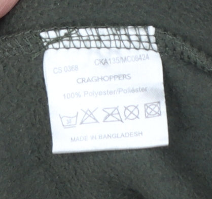 Craghoppers Boys Green 158 Pullover 1/4 Zip Fleece Bear Grylls