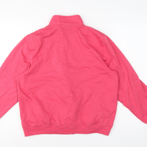 Alfred Dunner Women Pink UK 18 Petite Full Zip Floral Sweatshirt