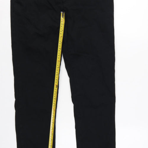 Marks and Spencer Men's Black 28/35 Slim Stretch Chino Trousers