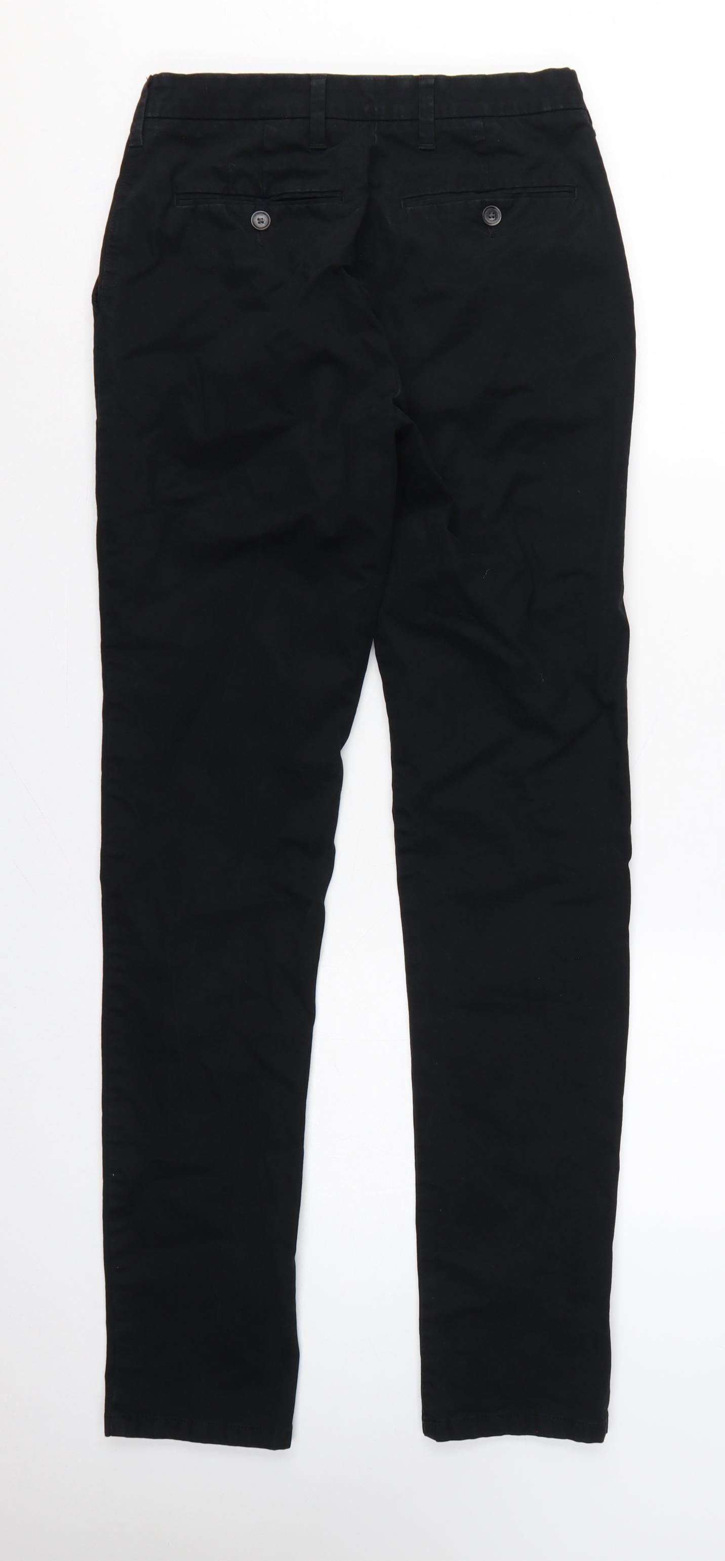 Marks and Spencer Men's Black 28/35 Slim Stretch Chino Trousers