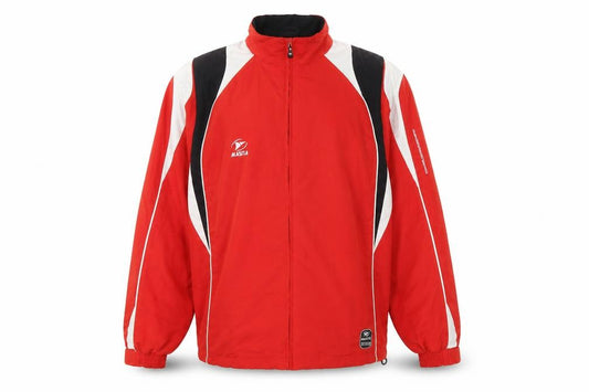 Masita Men's Red S Track Jacket Full Zip Colourblock Team Sports